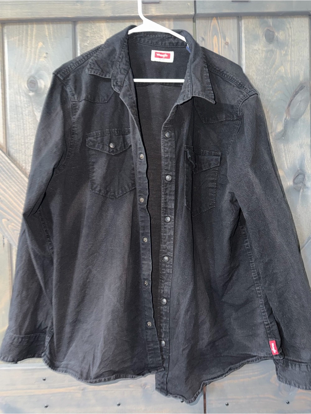 Wrangler Button-Up Denim Shirt Jacket